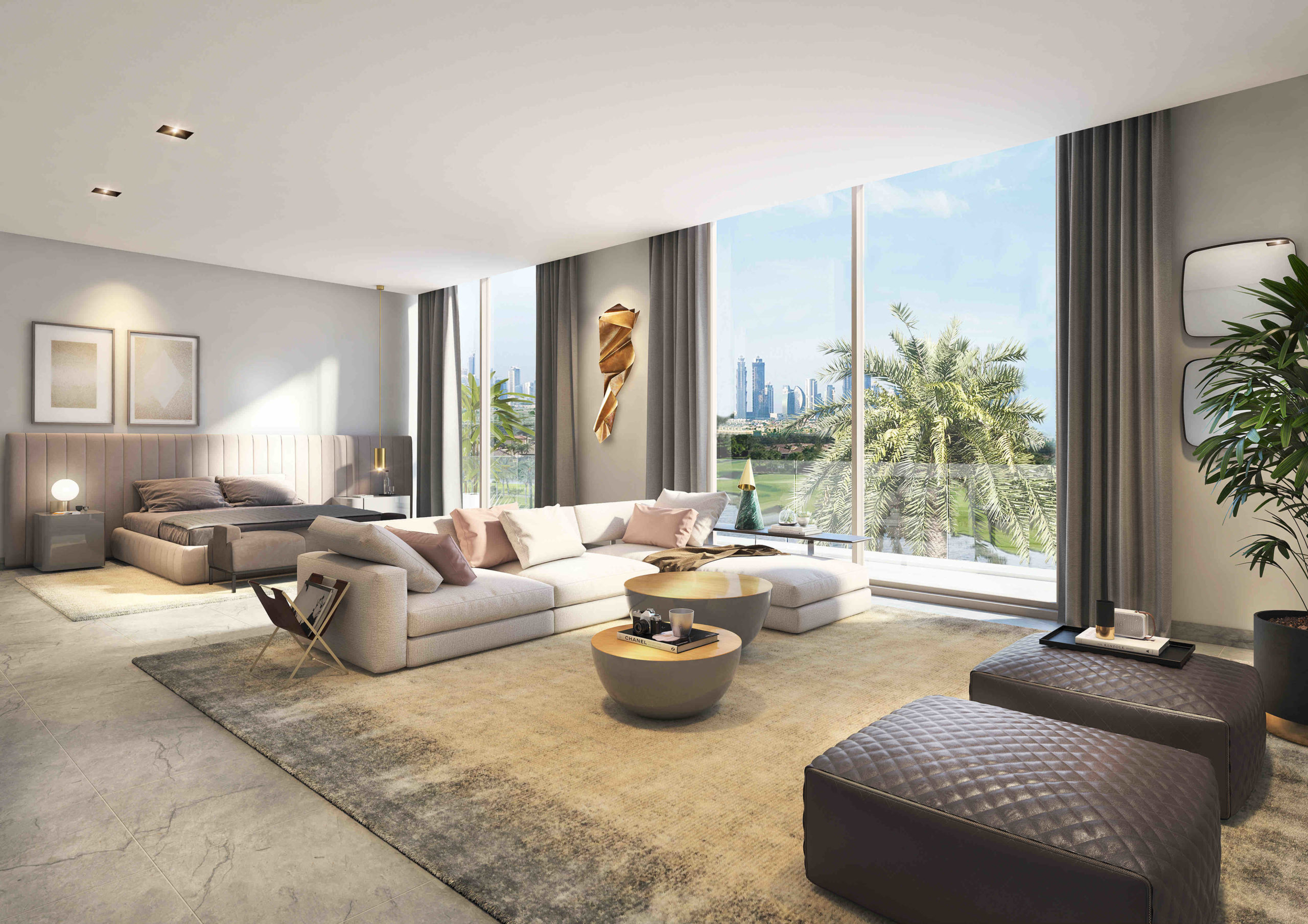Виллы Golf Place II в Dubai Hills Estate - Спальня