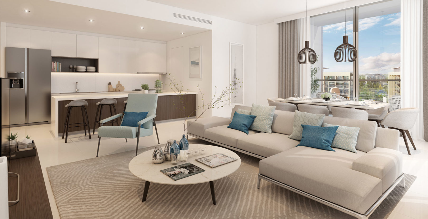 Park Point Dubai Hills Estate - Livingroom