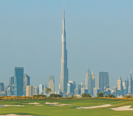 Burj Khalifa and Dubai Skyline