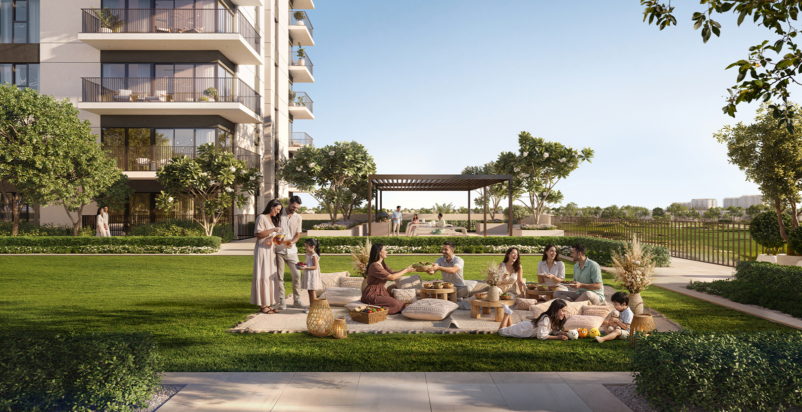 Family Friendly Park at Golf Vale in Emaar South